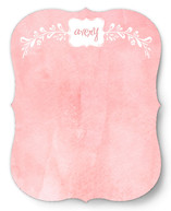 Watercolored Flower Frame Children's Personalized Stationery