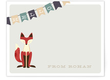 Fox & Flag Children's Personalized Stationery