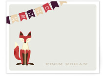 Fox & Flag Children's Personalized Stationery