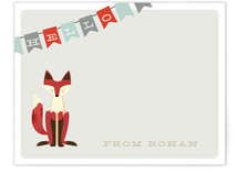 Fox & Flag Children's Personalized Stationery