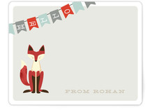 Fox & Flag Children's Personalized Stationery