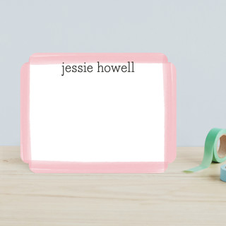 Brush Strokes Children's Personalized Stationery
