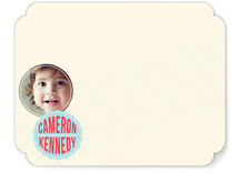 Simple Badge Children's Personalized Stationery