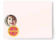 Simple Badge Children's Personalized Stationery