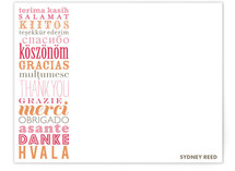 Many Thanks from Around the World Children's Personalized Stationery