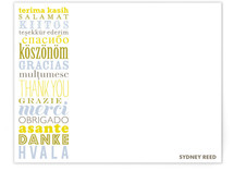 Many Thanks from Around the World Children's Personalized Stationery