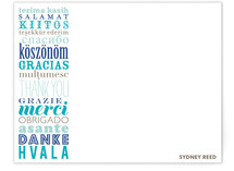 Many Thanks from Around the World Children's Personalized Stationery