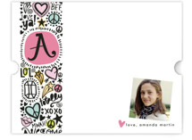 Doodle Initial Children's Personalized Stationery