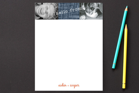 Dog's Life Children's Personalized Stationery