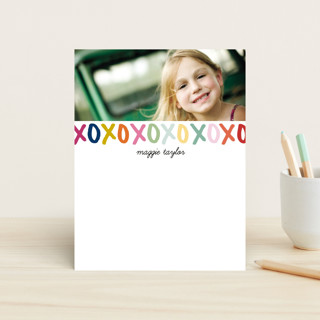 Hugs and Kisses Children's Personalized Stationery