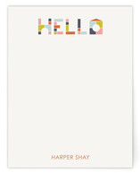 Block Letters Children's Personalized Stationery