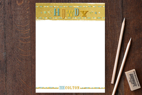 Howdy, Partner Children's Personalized Stationery