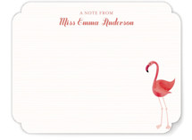 Fancy Flamingo Children's Personalized Stationery
