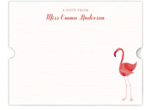 Fancy Flamingo Children's Personalized Stationery