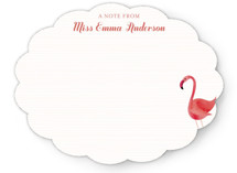 Fancy Flamingo Children's Personalized Stationery