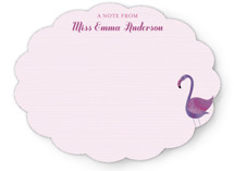 Fancy Flamingo Children's Personalized Stationery
