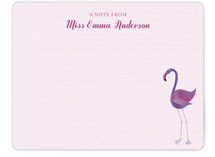Fancy Flamingo Children's Personalized Stationery