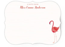Fancy Flamingo Children's Personalized Stationery