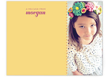 Peach Pinking Shears Children's Personalized Stationery