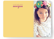 Peach Pinking Shears Children's Personalized Stationery