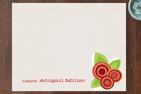 Floral Bounty Children's Personalized Stationery