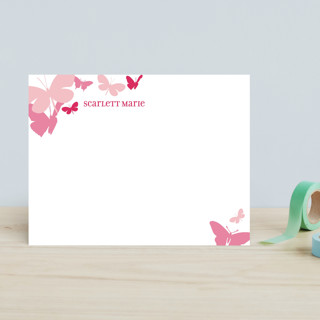 Butterfly Gathering Children's Personalized Stationery
