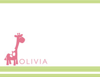 Cuddle Kids Personalized Stationery, by Andrea Mentzer