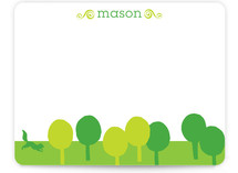 Cut Paper Forest Children's Personalized Stationery