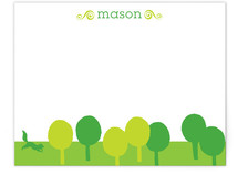 Cut Paper Forest Children's Personalized Stationery