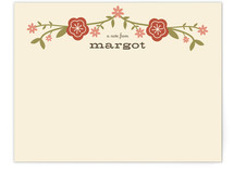 Floral Frame Children's Personalized Stationery