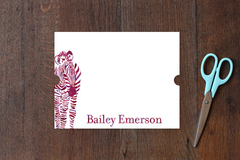 Zebra Children's Personalized Stationery