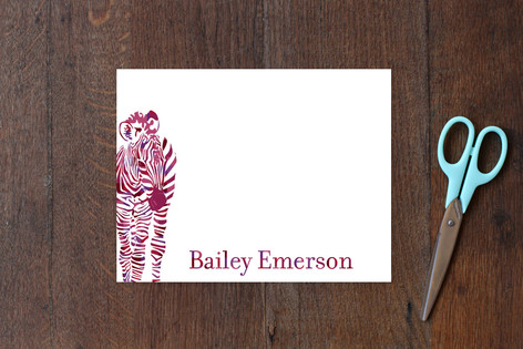 Zebra Kids Personalized Stationery