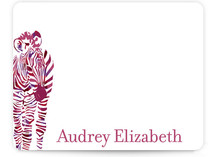 Zebra Children's Personalized Stationery