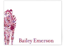 Zebra Children's Personalized Stationery