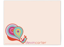 Peacock Children's Personalized Stationery