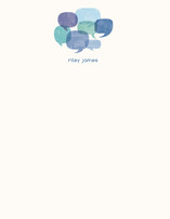 Talk Bubbles Kids Personalized Stationery, by Jody Wody