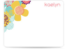 Retro Floral Children's Personalized Stationery