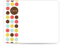 Circle Dot Children's Personalized Stationery