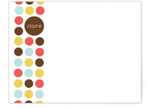 Circle Dot Children's Personalized Stationery