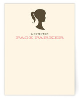 Vintage Silhouette Children's Personalized Stationery
