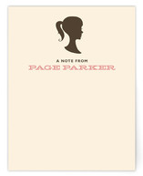 Vintage Silhouette Children's Personalized Stationery