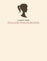 Vintage Silhouette Kids Personalized Stationery, by Annie Clark