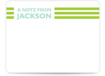 Stripes Children's Personalized Stationery