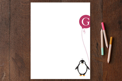 Penguin Fun Children's Personalized Stationery