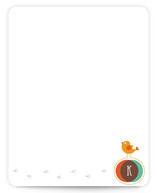 Little Bird Children's Personalized Stationery