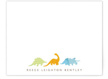 Dino Parade Children's Personalized Stationery