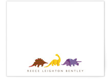Dino Parade Children's Personalized Stationery