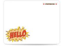 Comic Book Kid Children's Personalized Stationery