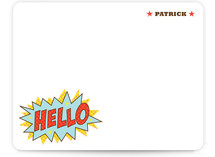 Comic Book Kid Children's Personalized Stationery