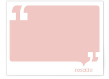 Quotes Children's Personalized Stationery